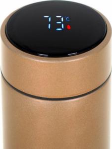 KIK Kubek termiczny termos smart LED 500ml złoty 3