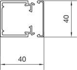 Organizer Tehalit Listwa maskująca Biały 1 sztuka  (LF4004009010) 2