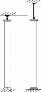 Efapel EFAPEL DWUSTRONNA KOLUMNA h MAX=2730mm 83241 2