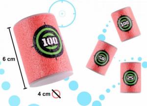 KIK Cele beczki piankowe do wyrzutni 6szt 10