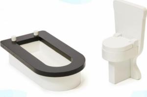 KIK Domek dla lalek drewniany MDF + mebelki 122cm XXL LED 11