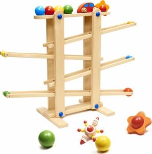 KIK Tor kulkowy drewniany kulodrom montessori XXL 2