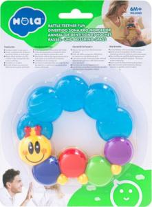 KIK Grzechotka gryzak gąsieniczka dla malucha HOLA 6