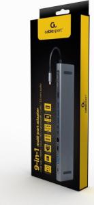 Stacja/replikator Cablexpert USB-C (A-CM-COMBO9-01) 4