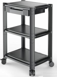 Techly TECHLY Height-Adjustable Smart Cart with Three-Shelves and Drawer 1