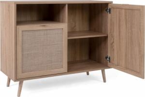 Finori Finori Szafka Bali 01A, dąb sonoma i detale stylizowane na trzcinę 5