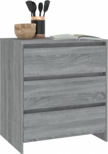 vidaXL vidaXL Szafka, szary dąb sonoma, 70x41x75 cm, płyta wiórowa 4