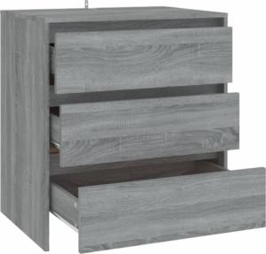 vidaXL vidaXL Szafka, szary dąb sonoma, 70x41x75 cm, płyta wiórowa 8