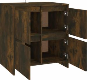 vidaXL Szafka, przydymiony dąb, 70x41x75 cm, płyta wiórowa 9