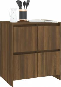 vidaXL vidaXL Szafka, brązowy dąb, 70x41x75 cm, płyta wiórowa 4