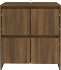vidaXL vidaXL Szafka, brązowy dąb, 70x41x75 cm, płyta wiórowa 7