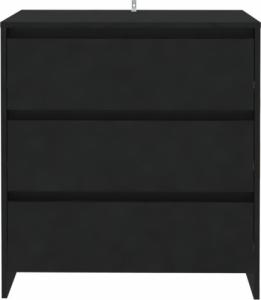 vidaXL Komoda, czarna, 70 x 41 x 75 cm, płyta wiórowa 6
