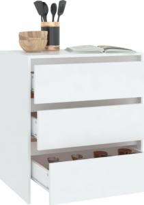 vidaXL vidaXL Komoda, biała, 70 x 41 x 75 cm, płyta wiórowa 3