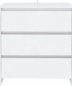 vidaXL vidaXL Komoda, biała, 70 x 41 x 75 cm, płyta wiórowa 6