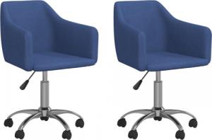 Krzesło biurowe vidaXL 331179 Niebieskie 1