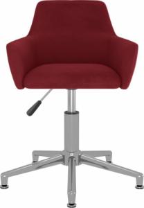 Krzesło biurowe vidaXL 3092736 Ciemnoczerwone 3