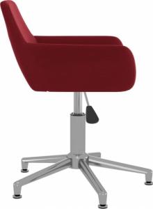 Krzesło biurowe vidaXL 3092736 Ciemnoczerwone 4