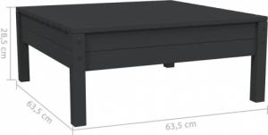 vidaXL vidaXL 3-cz. zestaw wypoczynkowy do ogrodu, z poduszkami, czarny 10