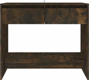 vidaXL Stolik konsolowy, przydymiony dąb, 89x41x76,5 cm 5