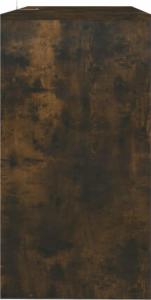 vidaXL Stolik konsolowy, przydymiony dąb, 89x41x76,5 cm 6