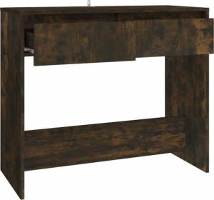 vidaXL Stolik konsolowy, przydymiony dąb, 89x41x76,5 cm 7