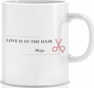 Mitzu Kubek z grafiką dla fryzjera (imię, love hair) 1