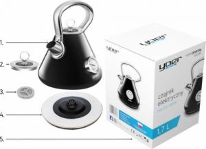 Czajnik Yoer EK02BK Czarny 8