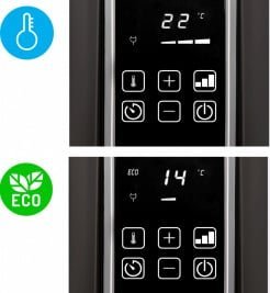 Grzejnik Yoer OFR1025BK olejowy 2500 W 7