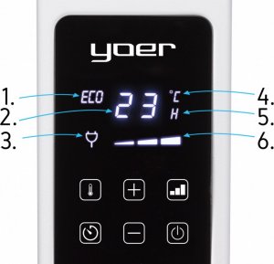 Grzejnik Yoer CH01W konwektorowy 2000 W 11