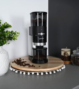 Młynek do kawy Yoer Elektryczny MŁYNEK do kawy ŻARNOWY Automatyczny STOŻKOWY Stalowy - YOER Mulino BCG01BK 7