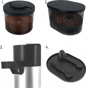 Młynek do kawy Yoer Elektryczny MŁYNEK do kawy ŻARNOWY Automatyczny STOŻKOWY Stalowy - YOER Mulino BCG01BK 9