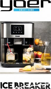 Kostkarka do lodu Yoer 3w1 z dystrybutorem wody i kruszarką lodu - Ice Breaker IMW03BK 2