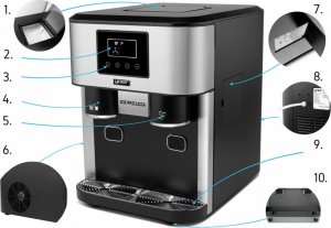 Kostkarka do lodu Yoer 3w1 z dystrybutorem wody i kruszarką lodu - Ice Breaker IMW03BK 3