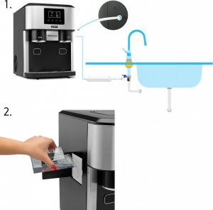 Kostkarka do lodu Yoer 3w1 z dystrybutorem wody i kruszarką lodu - Ice Breaker IMW03BK 11