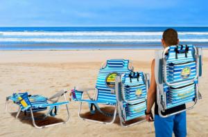 Yoer Leżak Plażowy Hawaii TCC01B  Składane Turystyczne 4w1 Plecak + Lodówka 7