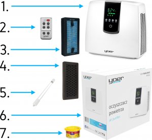 Oczyszczacz powietrza Yoer AP02W 15