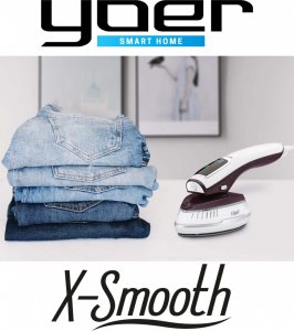 Parownica do ubrań Yoer PAROWNICA Ręczna do ubrań ŻELAZKO Parowe Steamer 2w1 PRASOWACZ Generator pary - YOER X-Smooth HGS01WP 2