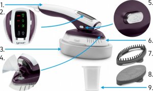 Parownica do ubrań Yoer PAROWNICA Ręczna do ubrań ŻELAZKO Parowe Steamer 2w1 PRASOWACZ Generator pary - YOER X-Smooth HGS01WP 3