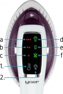 Parownica do ubrań Yoer PAROWNICA Ręczna do ubrań ŻELAZKO Parowe Steamer 2w1 PRASOWACZ Generator pary - YOER X-Smooth HGS01WP 12