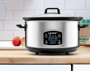 Yoer WOLNOWAR Elektryczny GARNEK CERAMICZNY 4,5L Programator czasowy AUTOMATYCZNY Slow Cooker - YOER Clever-Cook SC4502S 3