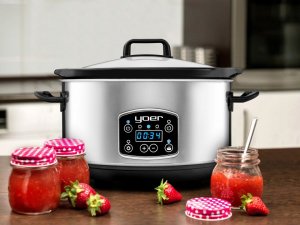 Yoer WOLNOWAR Elektryczny GARNEK CERAMICZNY 4,5L Programator czasowy AUTOMATYCZNY Slow Cooker - YOER Clever-Cook SC4502S 8