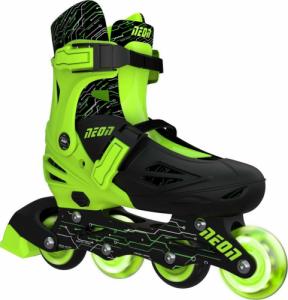 Rolki Yvolution Neon Combo z wymienną płozą regulowane zielone r. 30-33 1