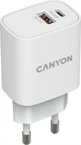 Ładowarka Canyon 1x USB-A 1x USB-C 3 A (CNE-CHA20W04) 1