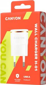 Ładowarka Canyon H-01 1x USB-A 1 A (CNE-CHA01WR) 4
