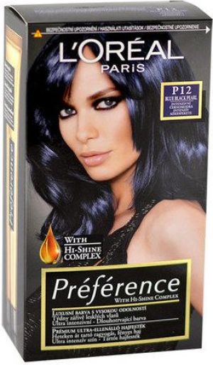 L’Oreal Paris Préférence Féria Hair Colour Farba do włosów P12 Blue Black Pearl 1szt 1