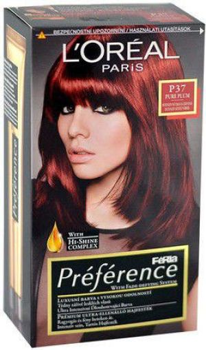 L’Oreal Paris Préférence Féria Hair Colour Farba do włosów P37 Pure Plum 1szt 1