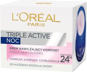 L’Oreal Paris Triple Active Night Cream W 50ml - wszystkie typy skóry 50ml 2