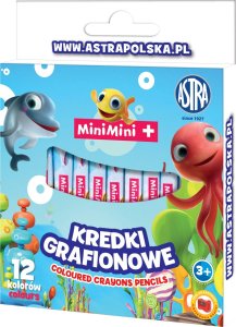 Astra Kredki Mini Mini z glinki kaolinowej 12 kolorów 316121011 ASTRA 1