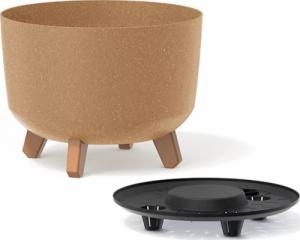 Prosperplast Doniczka Gracia Standard Eco* Wood DGRL240W antracyt 2