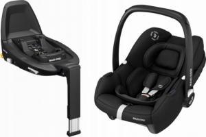 Fotelik samochodowy Maxi Cosi Fotelik Tinca i-Size Czarny + Baza FamilyFix 3 1